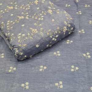 Tela de Dobby con Cuentas y Bordado, 100% Seda, para Vestidos de Novia, Ropa de Encaje para Niñas, Fabricantes de Suministros Personalizados - Product Image 4
