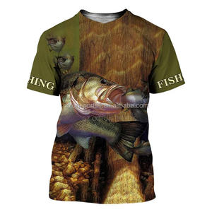 Chemise de pêche personnalisée respirante avec protection UV, vêtements de performance, séchage rapide, polyester, manches courtes - Product Image 6