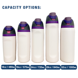 Custom 16oz 24oz 32oz 40oz <b>Stainless</b> <b>Steel</b> <b>Water</b> <b>Bottle</b> with Handle Lid - Product Image 6