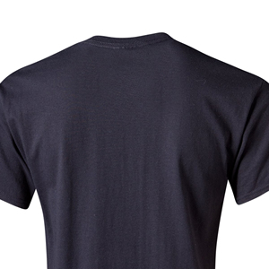 เสื้อยืดเปล่าสีน้ำเงินเข้ม ผ้าฝ้ายผสมโพลีเอสเตอร์ คอกลม เสื้อยืดลำลองสำหรับผู้ชายและผู้หญิง เสื้อผ้าแบรนด์ส่วนตัว ขายส่ง เสื้อยืดพิมพ์ลายตามสั่ง - Product Image 3