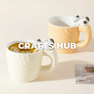 CRAFTS HUB Tasses en céramique écologiques - Design classique, résistantes à la chaleur, compatibles lave-vaisselle et micro-ondes, emballage cadeau - Product Image 2