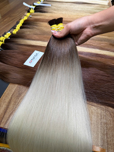 Prix usine : Cheveux humains naturels vierges 100% authentiques, qualité supérieure, blond clair, en vrac, machine-tissés, origine Vietnam, marque NASA HAIR VIETNAM - Product Image 4