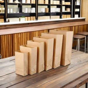 Bolsas de Papel Kraft Marrón Biodegradables y Ecológicas para Entrega SOS, Material Reciclado Resistente, con Cordón, Impermeables y Reciclables - Product Image 1