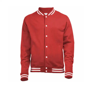 New Cheap Price Eco-Friendly Breathable Canvas Fabric Winter Varsity Jacket for Men with <b>Covered</b> <b>Button</b> Closure and Best Design - Product Image 1