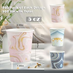 Bicchieri Usa e Getta Stile Europeo da 300 Pezzi, Bicchieri di Carta da 5 oz, Piccoli Bicchieri per Bagno per Collutorio, Confezione da 300 - Product Image 3