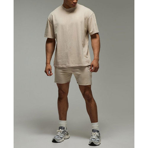 Conjunto de Camisa y Pantalones Cortos para Hombre, Talla Grande, Corte Regular, Transpirable, Ligero, Diseño 2 en 1, Manga Corta, Informal, para Vacaciones y Playa - Product Image 4