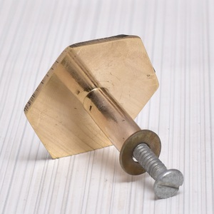 Golden Brass Cabinet Knob Hexagon Mother of Pearl Furniture <b>Pull</b> Drawer Wardrobe <b>Handle</b> for Bedroom - Product Image 2