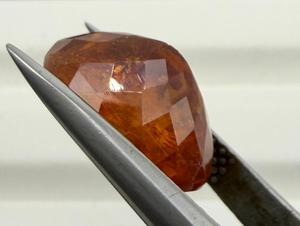 Piedra Preciosa Natural de Espesartita, Corte Ovalado, 9.14 Quilates, Color Naranja, para Joyería, Anillo, Colgante, Piedra de Nacimiento, Coleccionista - Product Image 4