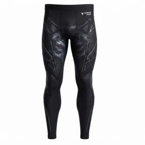 <b>Gym</b> Running And Fitness High Quality <b>Men's</b> <b>Leggings</b> Feature Moisture Wicking Breathable Fabric With A Comfortable Fit - Product Image 1