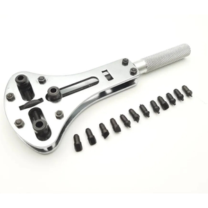 Premium Jumbo <b>Watch</b> <b>Case</b> Back Opener Jaxa Style Adjustable | 19-60mm Repair Tool Kit with 12 Tips Heavy Duty Steel Professional. - Product Image 1