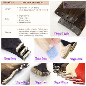 Vente en gros de ruban long à cuticules alignées dans les extensions de cheveux humains Ruban d'injection Extension de cheveux Trame de ruban de génie à double tirage - Product Image 5