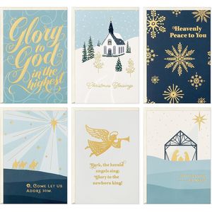 Cartes de vœux de Noël religieuses assorties - Product Image 2