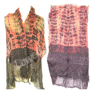 Bufanda Premium Hecha a Mano con Técnica Tie & Dye de Algodón – Ligera, Transpirable, Estilo Bohemio para Mujeres y Hombres, Elegante para Verano e Invierno - Product Image 4