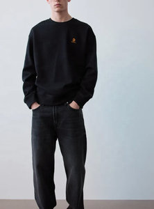 Sudadera de Algodón 100% de Alta Calidad, Personalizada OEM, para Hombre, Tallas Grandes, Estampada, con Forro de Punto, Alto GSM, Hombros Caídos, Estilo Holgado - Product Image 5