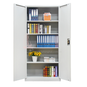 Armoire de classement en acier à 2 portes verrouillable, armoire de bureau en métal pour le classement et le stockage de documents - Product Image 1