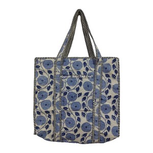 Sac fourre-tout matelassé indien pour femme 2026, grand sac à bandoulière bohème imprimé à la main, sacs de transport multicolores pour elle - Product Image 1