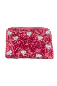 Beautiful Stylish Handmade High Quality Beaded <b>Square</b> Shape Coin Pouch Evening Embroidery Mini Zipper Bag Fancy Christmas - Product Image 5