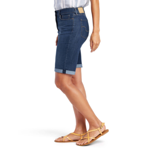 Pakistan ODM Casual Vintage <b>Denim</b> Shorts Women Regular Fit Mid Waist Breathable <b>Stretch</b> Fabric Button Fly Windproof Quick Dry - Product Image 6