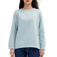 Nouvelle Arrivée 2026 – Sweat-shirt Col Rond Personnalisé pour Femme en Mélange de Coton Doux de Qualité Supérieure, Couleur Unie, Vente en Gros, Pull Décontracté – Direct Usine