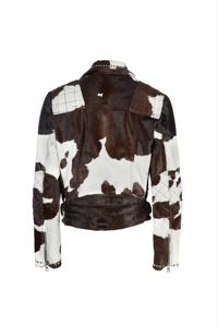 Chaqueta de Pelo de Vaca de Alta Calidad al por Mayor, Chaqueta de Cuero con Estampado de Vaca Personalizada para Mujer - Product Image 4