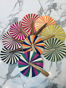 พัดมือทำจากมะพร้าวธรรมชาติ วัสดุจากใบมะพร้าวเวียดนาม สำหรับคลายร้อน ใช้เป็นงานฝีมือตกแต่งบ้าน มีจำหน่ายจำนวนมาก - Product Image 5