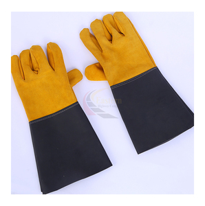 Guantes de Trabajo de Cuero Vacuno de Alta Calidad para Hombre, Guantes de Seguridad Industriales para la Construcción - Product Image 4