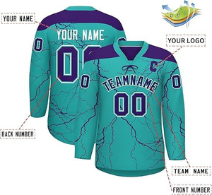 Camiseta de Hockey sobre Hielo Profesional, Uniforme de Equipo Personalizado, Camiseta de Hockey Sublimada, Ropa Deportiva al por Mayor, Fabricación OEM - Product Image 2