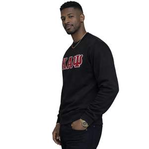 Felpa Girocollo a Tre Lettere Kappa Alpha Psi, Nera Vintage, Abbigliamento per Fraternità Greca con Design Classico, Comfort e Stile Premium - Product Image 3