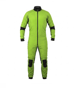 Traje de cuerpo entero verde para hombre EKIN IMPEX con detalles negros y cremallera frontal para paracaidismo de alto rendimiento. - Product Image 2