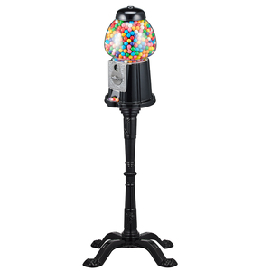Kwang Hsieh (In French) 15" Black Antique Gumball Machine Candy Dispenser with Stand - Product Image 2