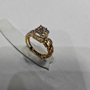 Anillos Elegantes de Oro Rosa de 14K con Diamantes para Mujer, Certificados por IGI, Chapados en Rodio, 0.34ct, Diseño Moderno - Product Image 3