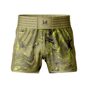 High Quality Durable Light Weight MMA Boxing Muay Thai <b>Shorts</b> Customized Front Logo Breathable Unisex 100% <b>Polyester</b> <b>Shorts</b> - Product Image 5