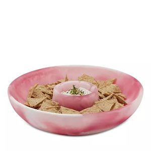 Bol à chips et sauce de luxe en résine, couleur et taille personnalisables, décoration de mariage, décoration de table à manger, décoration de cuisine - Product Image 2