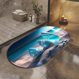 แผ่นรองอาบน้ำซิลิโคนดูดซับน้ำได้ดี สีสันสดใส ปรับแต่งได้ แห้งเร็ว กันลื่น - Product Image 3