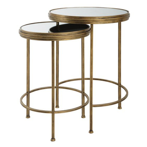 Mesas de centro decorativas de lujo para sala de estar, de alta calidad, hechas de metal, chapadas en oro, para el hogar y hoteles, al precio más bajo. - Product Image 6