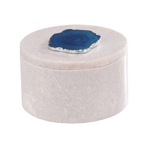 Caja Decorativa de Mármol Hecha a Mano, Caja de Lujo para Guardar Tesoros, Diseño de Piedra Natural - Product Image 3