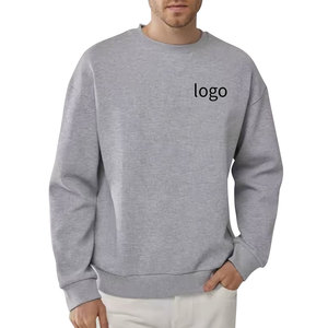 Wholesale Custom Men’s Crewneck Sweatshirt Heavyweight Cotton Plain <b>Design</b> - Product Image 1