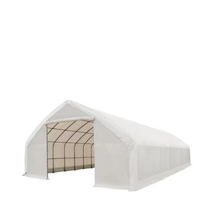 Garage Prefabbricato e Riparo per Veicoli 30FT X 70FT TMG ST3070V con Pareti Diritte e Tetto a Falda, Copertura in PVC Resistente da 17 oz e Porte di Accesso - Product Image 1