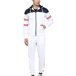 Ensemble de survêtement en molleton de coton pour hommes, sweat à capuche et pantalon de jogging, fermeture éclair intégrale, vêtements de sport décontractés personnalisés pour hommes - Product Image 1