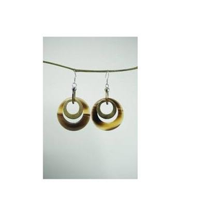 Pendientes de Cuerno de Búfalo de Último Diseño, Joyería Impermeable Hecha a Mano con Forma Natural para Bodas, Fiestas, Regalo Empresarial para Mujeres y Niñas - Product Image 1