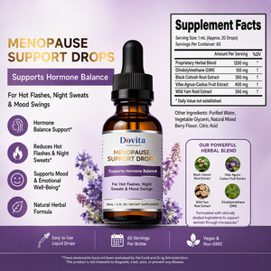 OEM ODM Private Label <b>Menopause</b> Relief Drops 100% Natural Hot Flash Night Sweat Support Hormone Balance for Women 60ml - Product Image 2