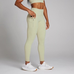Leggings Deportivos Sólidos al por Mayor para Mujer, Pantalones de Yoga Deportivos de Spandex sin Costuras, de Secado Rápido, Transpirables y Elásticos en Cuatro Direcciones - Product Image 1