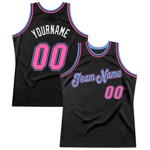 Vente en gros directe OMMIZ INDUSTRY Maillot de basket-ball authentique rétro en acier noir de qualité supérieure personnalisé - Product Image 3