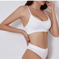 Yüksek Kaliteli Kadınlar İçin Çekici Sütyen İki Parçalı Moda İç Giyim Seksi Balensiz Yumuşak İç Çamaşırı Takımı Naylon Zesi Bel Logolu