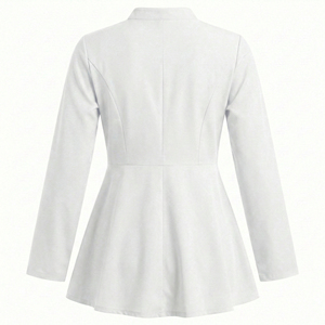 Chaqueta Sanitaria Personalizada con Diseño Elegante, Ropa Médica al por Mayor, Uniforme de Enfermera con Cremallera Frontal, Chaquetas Sanitarias de Fábrica - Product Image 3