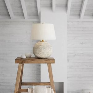 Lampe de table tissée à la main, écologique, blanche, éclairage intérieur, éclairage naturel durable, vente en gros au Vietnam - Product Image 3