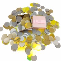 Papier de soie irisé personnalisé, confettis brillants DIA. 2,5 cm 250g/paquet Fêtes de remise de diplômes, Noël, Nouvel An, Pâques