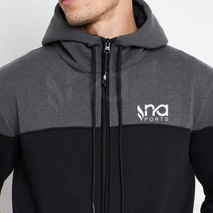 Chándal cómodo con puños y cintura elásticos, esencial para el entrenamiento, chándal con cremallera para hombre - Product Image 6