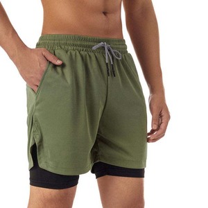 Pantalones Cortos de Lona para Hombre, Cintura Media, Transpirables, de Secado Rápido, Ecológicos, Holgados, de Color Sólido, Cómodos, Casuales, para el Gimnasio o la Calle - Product Image 1