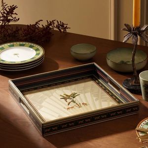 Custom Made Bone Inlay Modern Luxury Storage Trays Dishwasher Safe for <b>Desk</b> Kitchen & Balcony Use - Product Image 3
